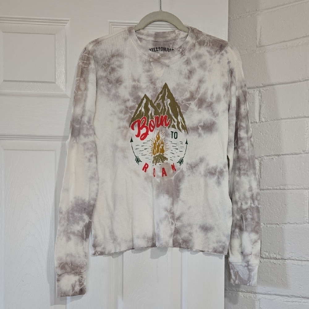 Chillionaire Born to Roam Tie-Dye Long Sleeve Size Small